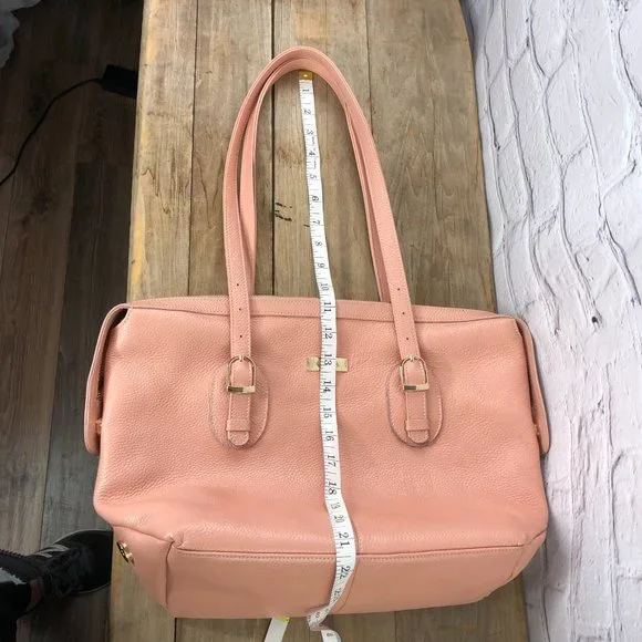 Onna Erlich convertible pink pebbled leather bag - Picture 15 of 16